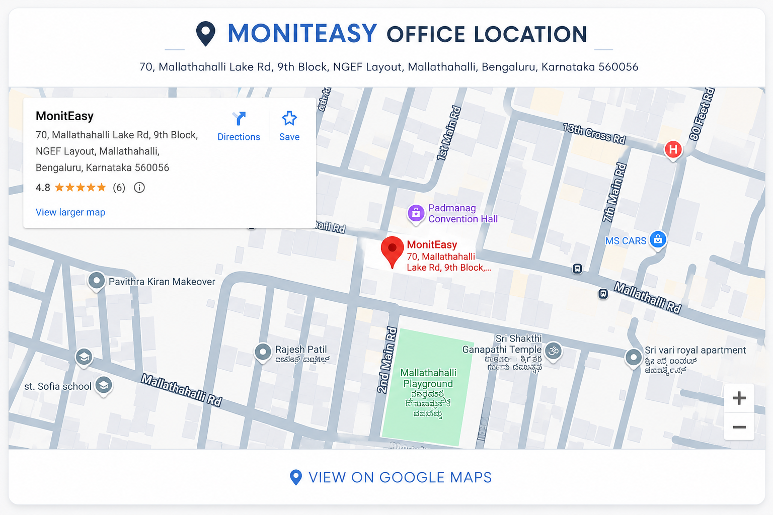 MonitEasy Office Location